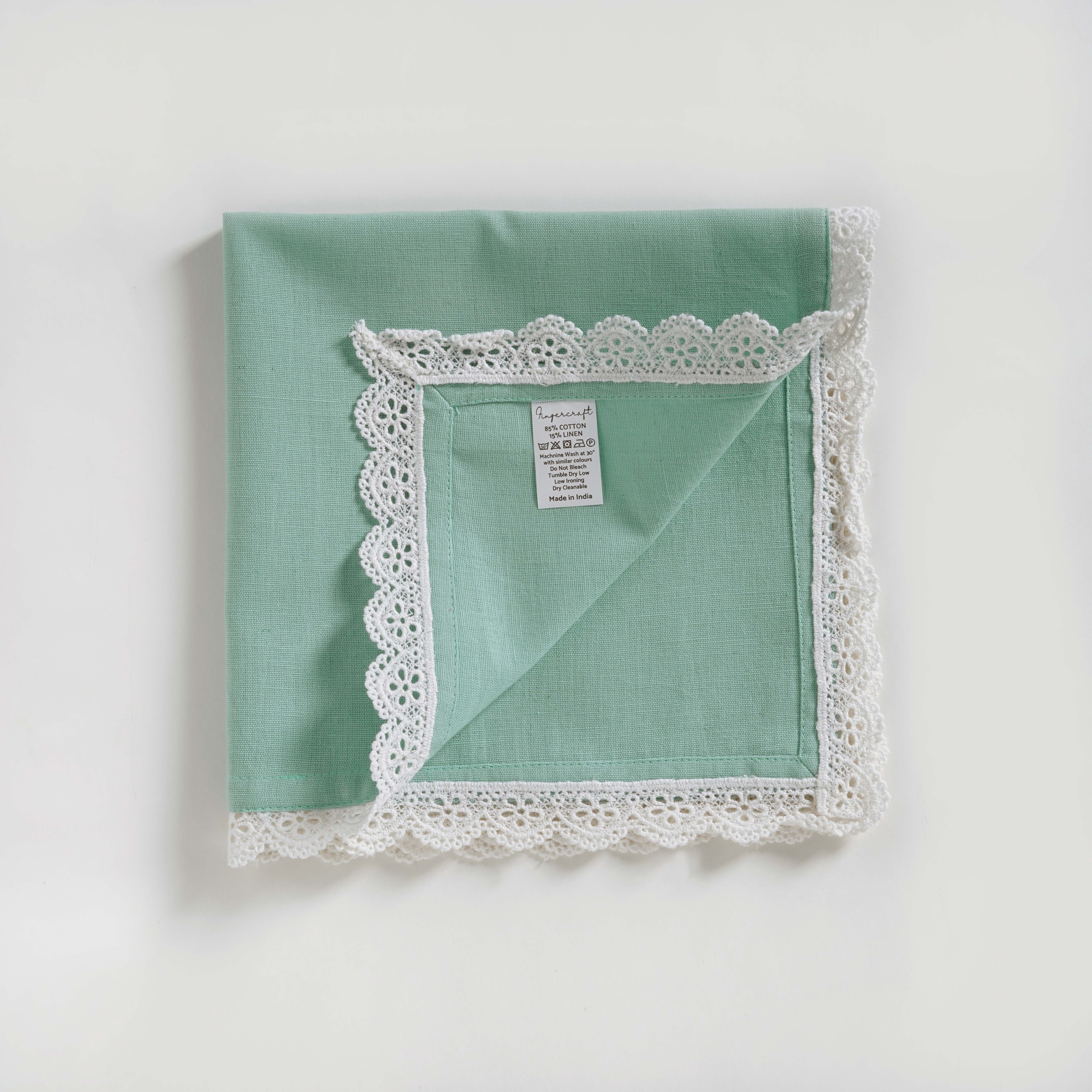 FINGERCRAFT 12-Pack Cloth Napkins - 18x18 Inch Cotton Linen Blend For Dining & Events - View #12