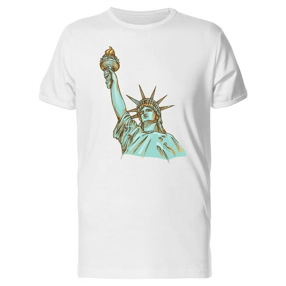 Vintage Statue Of Liberty T-Shirt Men -Image by Shutterstock, Male Medium