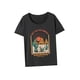 thumbnail image 5 of Camiseta de mujer con cuello redondo y ajuste regular para viajes, desplazamientos, mochileros SG, 5 of 7