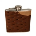 thumbnail image 1 of KuzmarK 6 oz. Leather Pocket Hip Liquor Flask - Ice Cream Sandwich_1, 1 of 1
