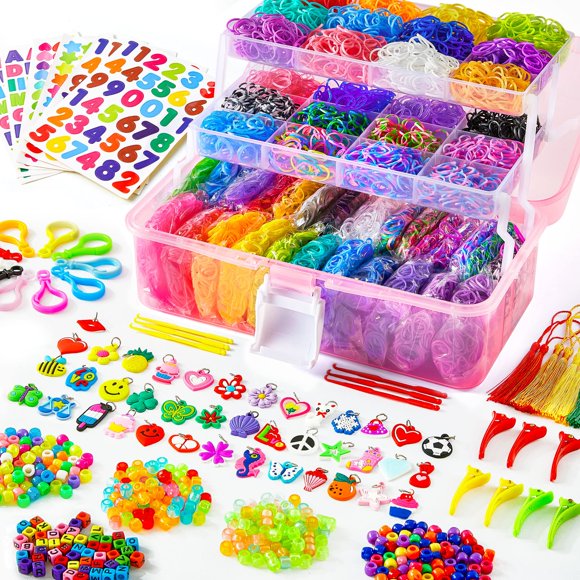 Kit de recarga de gomas para telar INSCRAFT 17500+ con contenedor para niños