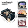 thumbnail image 3 of Deer Double Layered Insulated Lunch Bag with Two Compartments | Large Capacity Lunch Bags for Men Women | Handheld Refrigerated Lunch Bag 7.1x11.4x16.1 inches, 3 of 6