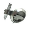 thumbnail image 3 of Tnarru Boutons Ronds Anneaux Poignées Verrou Poignée de Porte Pièces de Verrou Bouton de Porte Encastré en Acier Inoxydable Verrou Extérieur pour Corridor Débarras Verrou Simple, 3 of 8
