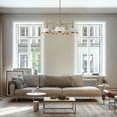 thumbnail image 5 of LNC Idaikos 5-Light Polished Gold Modern/Contemporary Led Chandelier, 5 of 15