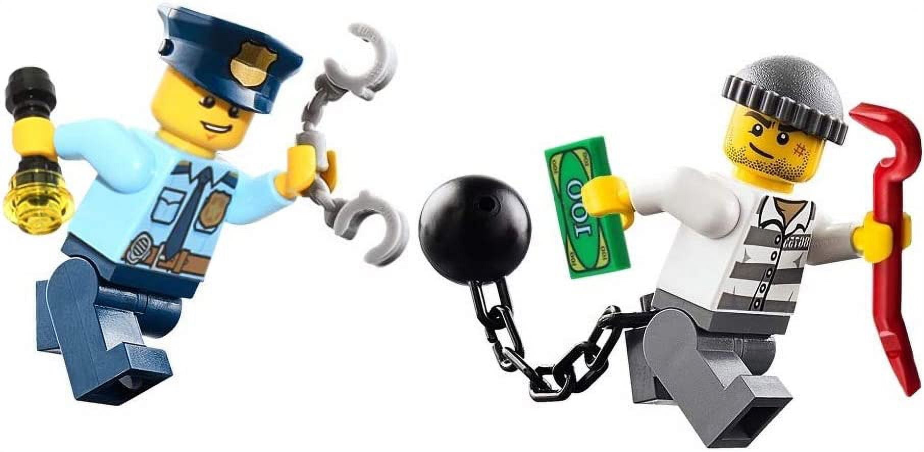 City Police Minifigure Policeman and Jail Prisoner Chase (with Accessories) 60044 - Walmart.com