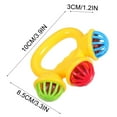 thumbnail image 2 of COM1950s Jingle Bells Instrument, 3Pcs Hand Bells Jingle Tambourine for Mini Percussion Instrument Smooths Surfaces Engagings Sound for Schools Parties Family Activities, Mini Jingle Bells, 2 of 8