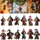 thumbnail image 2 of Lindos adornos navideños de dibujos animados para perros, decoración colgante para árbol de Navidad, suministros para fiestas en el hogar, decoración para el coche, regalos, 2 of 5