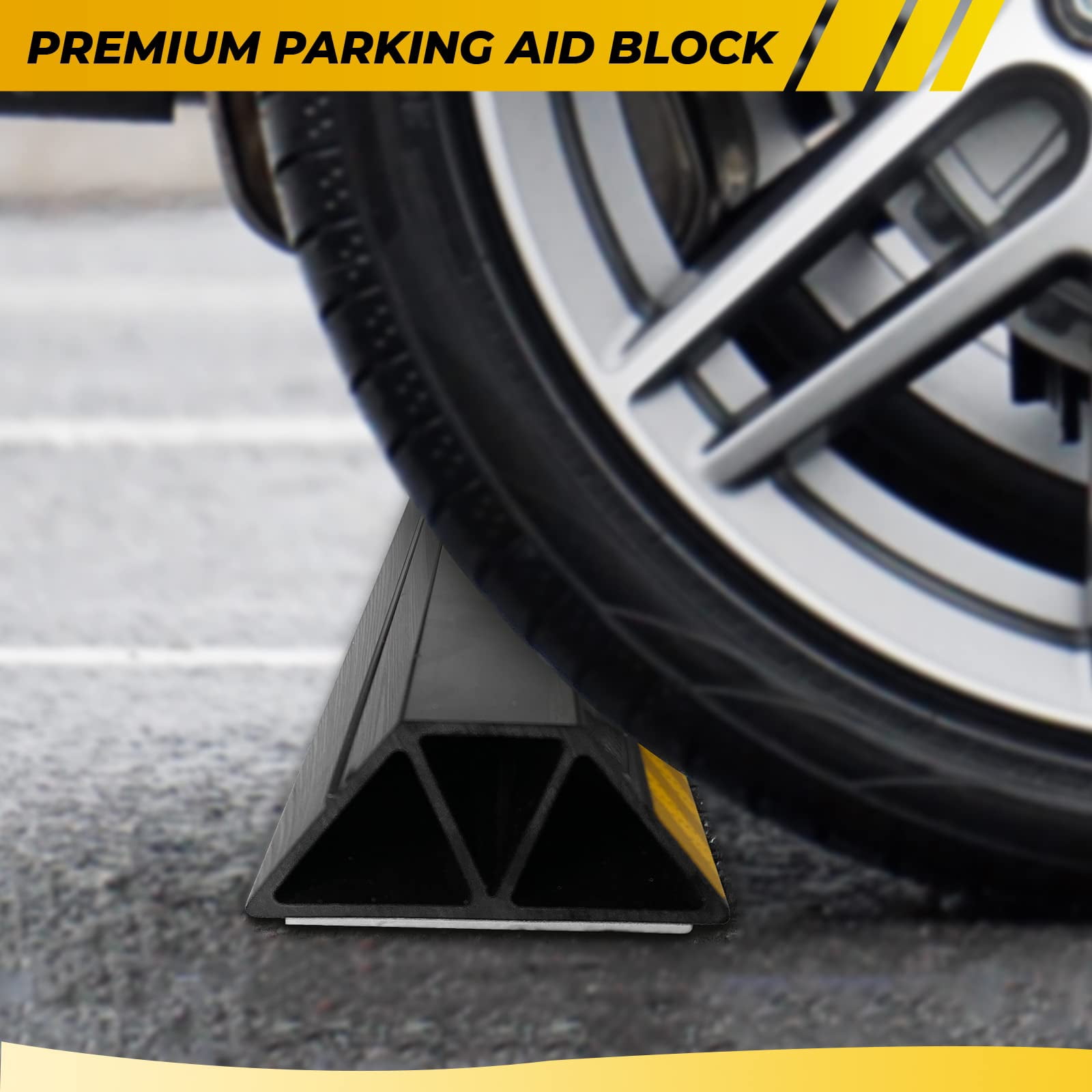 Aiqeek 2 Pcs Heavy Duty Parking Aid for Garage, Parking Gadgets Protects Car and Garage Walls, 18" L x 3.7" W x 1.8" H