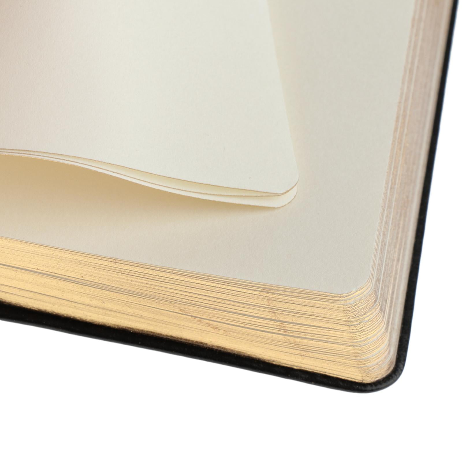 2X Black A6 Paper Size Notebook Portable Blank Note Book for Painting, Diary