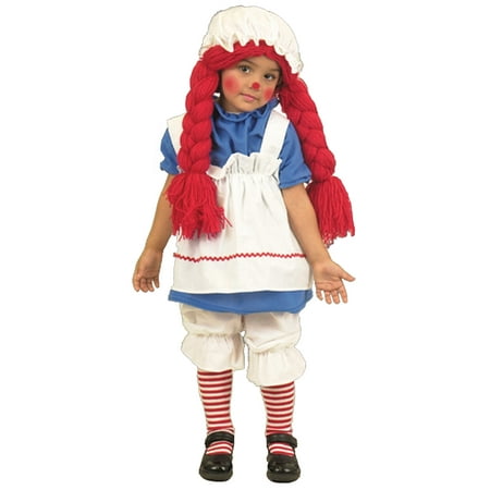 Girls Little Rag Doll Costume