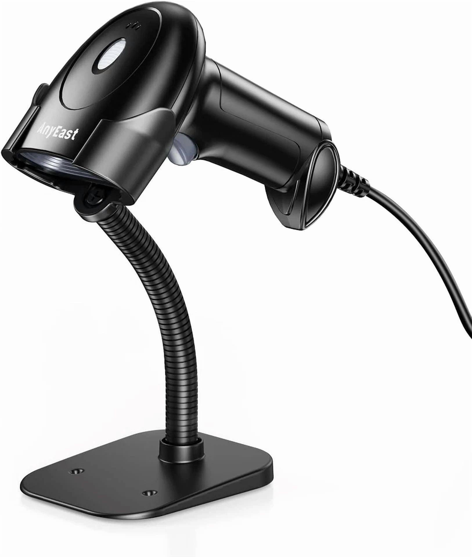 CRESTIN- Anyeast Barcode Scanner W/Stand 2D 1D Qr Code Usb Wired Automatic 3Moudles Pos