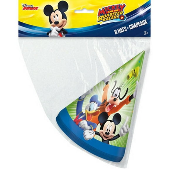 Mickey and the Roadster Racers Party Hats [8 per Package]