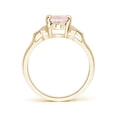 thumbnail image 2 of ANGARA Natural Vintage Style Oval 1.1 ct Morganite Ring with Diamond Accents in 14K Yellow Gold for Women | Birthday, Anniversary, Jewelry Gift for Women | Natural Morganite Ring, 2 of 10