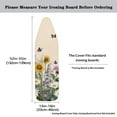 thumbnail image 5 of HELLHERO Butterfly Flowers Ironing Board Cover 15x54 Standard Size Padding Decorative Covers for Ironing Board Padded Iron Cover Daisy Iron Table Cover with Elastic Edge, 5 of 5