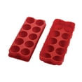 thumbnail image 2 of Harold Import Company Silicone 10 Cube Cannonball Ice Ball Tray, Red, 2 of 6