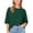 Army Green, variant on Women's 3/4 Sleeve Loose Fit T Shirt, Round Neck Casual Basic Tee with Breathable Stretchy Fabric, Lightweight Plain Pullover Top for Spring Summer Daily Wear Army Green XXXL