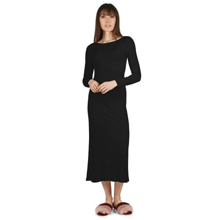 

MeMoi Women s Luxe Ribbed Bamboo Blend Full-Length Nightgown - Womens - Female
