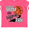 thumbnail image 4 of Inktastic Little Sister and Biggest Fan Basketball Player Girls Toddler T-Shirt, 4 of 5