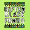 thumbnail image 5 of Wild Bobby Gifted Black and Proud Black Pride Men's Graphic T-Shirt, Safety Green, 3X-Large, 5 of 5