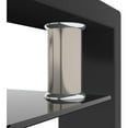 thumbnail image 6 of BJSN Clear Glass Coffee Table Metal Tube (All-Black), 6 of 9