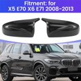 thumbnail image 4 of 2pcs Side Wing Rearview for BMW X5 E70 X6 E71 Carbon Fiber Pattern, 4 of 5