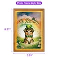 thumbnail image 5 of Happy St. Patrick’s Day Miniature American Shepherd with Green Hat Shamrocks Rainbow Acrylic Plaque with Wood Photo Frame Box MAS Dog Lover Gifts Light Box - 03007, 5 of 5