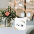 thumbnail image 2 of Koyal Wholesale Sturdy White Wedding Day Card Box Peach Roses Wedding Gift Boxes for Cards 10x10x10 Inches, 2 of 5