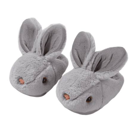 

Gai Girls Toddler Slippers Boys House Shoes for Little Kids Cute with Bunny Design Plush Indoor Slippers Non-Slip