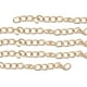 thumbnail image 1 of Eslabón De Cadena, Eslabones Retorcidos Aspecto Elegante Cadena De Bordillo De 10 M Para La Fabricación De Joyas ANGGREK Oro, 1 of 8