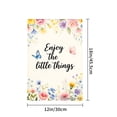 thumbnail image 4 of Jbralid Enjoy The Little Things Floral Garden Flag With Butterflies For Spring Summer Home Outdoor Garden Yard Door Decor 12x18 inch, 4 of 5
