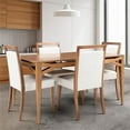thumbnail image 4 of Herval 55" x 35" Rectangular Solid Wood Modern Dining Table in Oak, 4 of 13