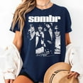 thumbnail image 3 of Sombr World Tour Retro Shirt Men’s And Women’s Graphic Tee 100% Cotton by TBun, Full Sizes S-5XL, 3 of 5