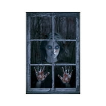 Yika Halloween Decorations Halloween Horror Scary Window Stickers Window Decorations Party Decorations Interior Halloween Decoration