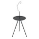 thumbnail image 1 of Mesa de camping redonda plegable al aire libre | Altura ajustable portátil 14,57-21,65 pulgadas | ABS Acero Plástico Aleado | Superficie de doble capa con estante inferior | Gancho de Luz Incluido, 1 of 6