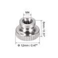 thumbnail image 3 of Unique Bargains Knurled Thumb Nuts, M3 Round Knobs with  304 Stainless Steel M4 2, 3 of 3