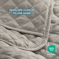 thumbnail image 5 of Bare Home Quilt Set - 3 Piece - Diamond Stitched Bedspread Coverlet - Full/Queen, Light Gray, 5 of 8