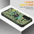 thumbnail image 4 of Case for Samsung Galaxy S24 Plus Heavy Duty Case with Rotated Ring Holder Stand, Magnetic Car Mount, Military Grade Shockproof Rugged Protection Phone Cover for Galaxy S24 Plus, Armygreen, 4 of 8