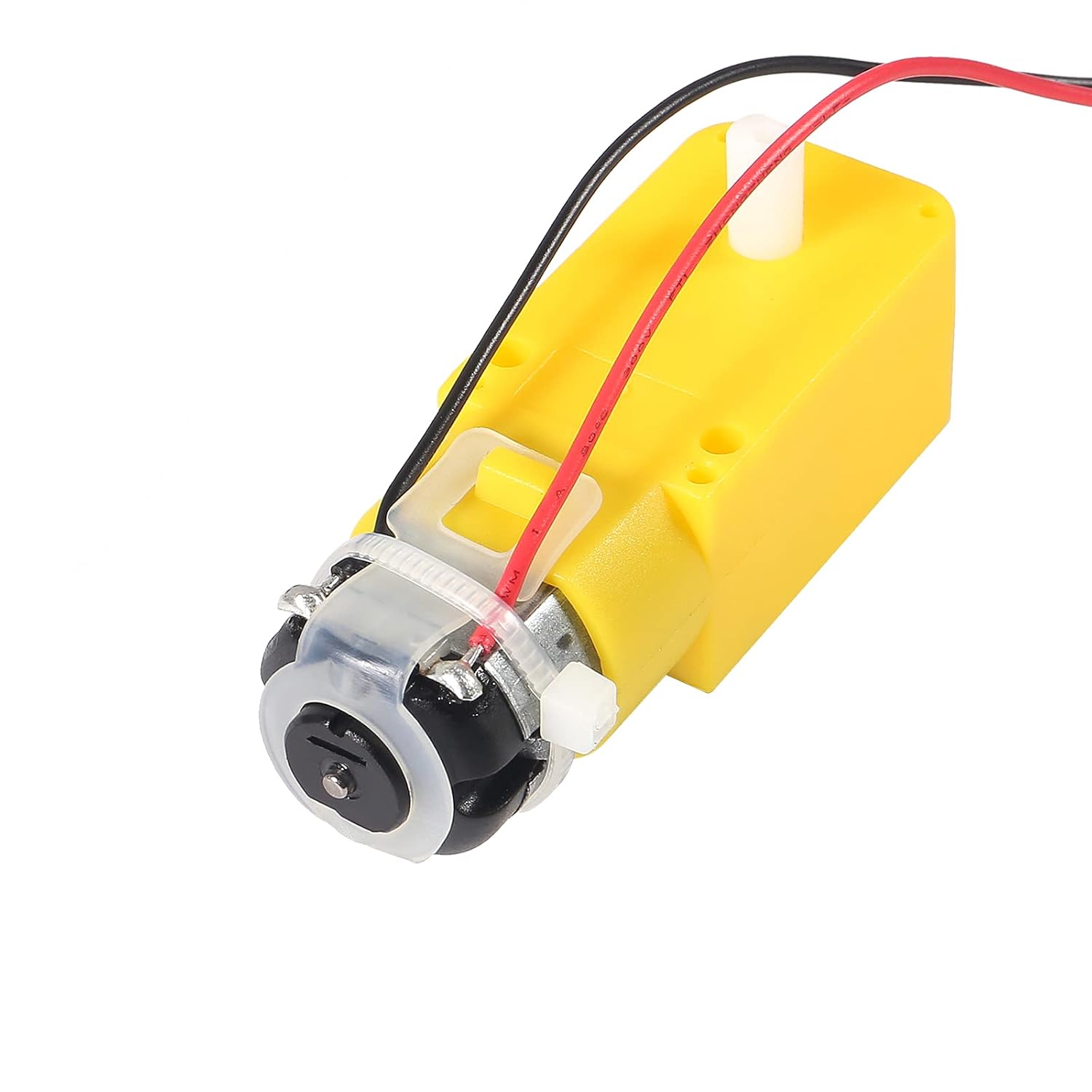 4PCS Motor TT, Motor de Engranaje DC 3-6V 1:48 con Cables de 25mm, Doble Eje 200RPM para Coche Robot Arduino Smart Car Proyectos DIY - Motor TT de Repuesto para Chasis de Robot Arduino 4