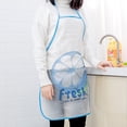 thumbnail image 3 of TopOne Cooking Apron Cute Cartoon Fruit Printed Pvc Waterproof Oil Proof Creative Apron, 3 of 7