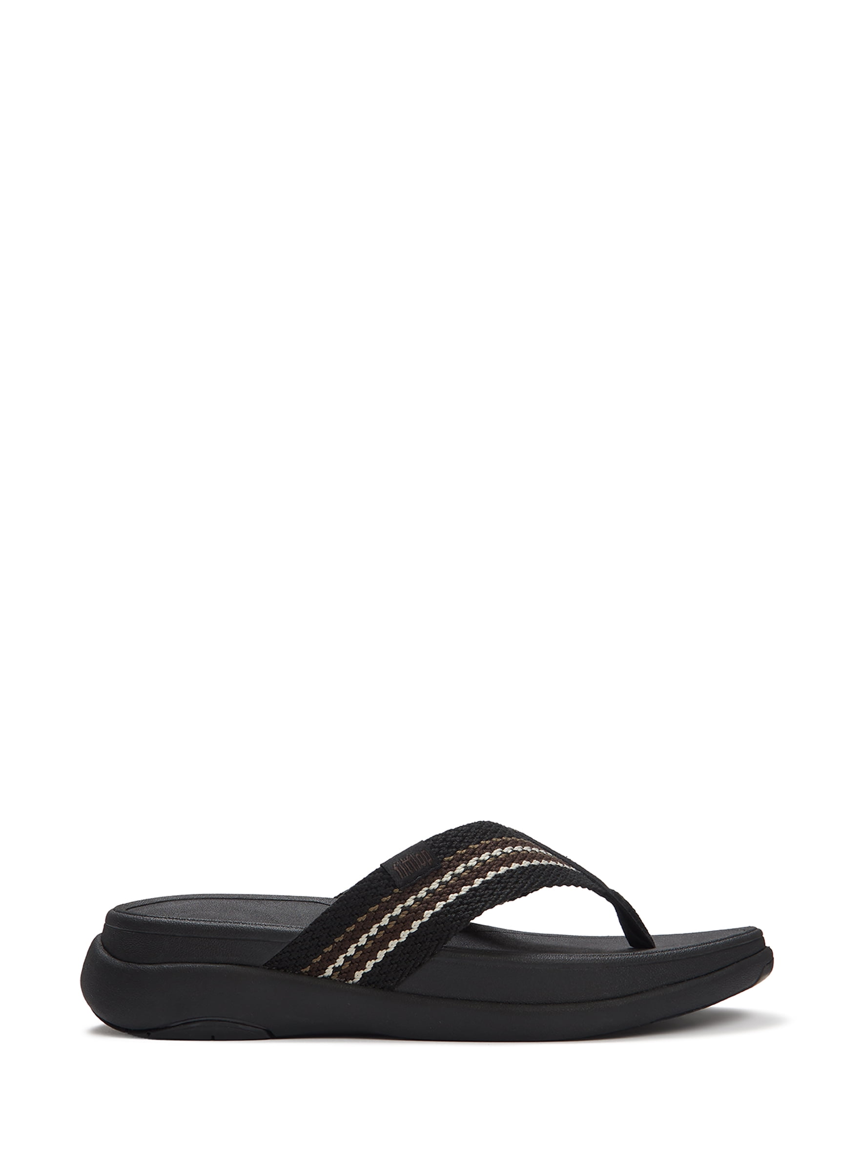 Fitflop Men's F-Mode Go Stripy-Weave Toe-Post Sandals