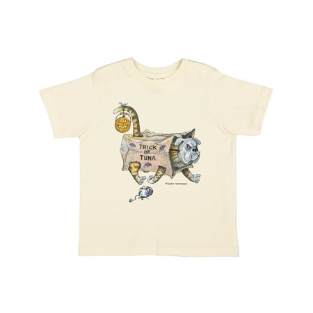 

Inktastic Trick or Tuna Cat in Dog Costume Gift Toddler Boy or Toddler Girl T-Shirt