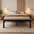 thumbnail image 2 of Apextella 14 in King Metal Platform Bed Frame, Round Corners, No Box Spring Needed, Underbed Storage, Black, 2 of 9