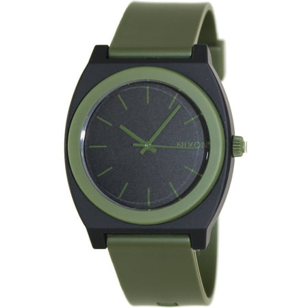 Nixon Men's Time Teller A1191042 Green Polyurethane Quartz Watch