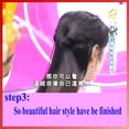 thumbnail image 4 of dianhelloya 2Pcs Women Girl Topsy Tail Hair Braided Tool Ponytail Maker Easy Styling Tool A, 4 of 6