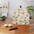 thumbnail image 4 of HELLHERO Polyester Canvas Teapot Insulated Cosy Rooster and Daisy Pattern Keep Warm Keep Warm for Wife, 4 of 8