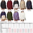 thumbnail image 3 of Robe, robe Couleur Robe Robe Hiver Femme Robe Ample Automne et Hiver Robe Ajustée Femme Robe Ample Automne Femme Col Rond Décontracté Plissé Blanc avec Coupe Décontractée Plissée Robe Automne Hiver, 3 of 5