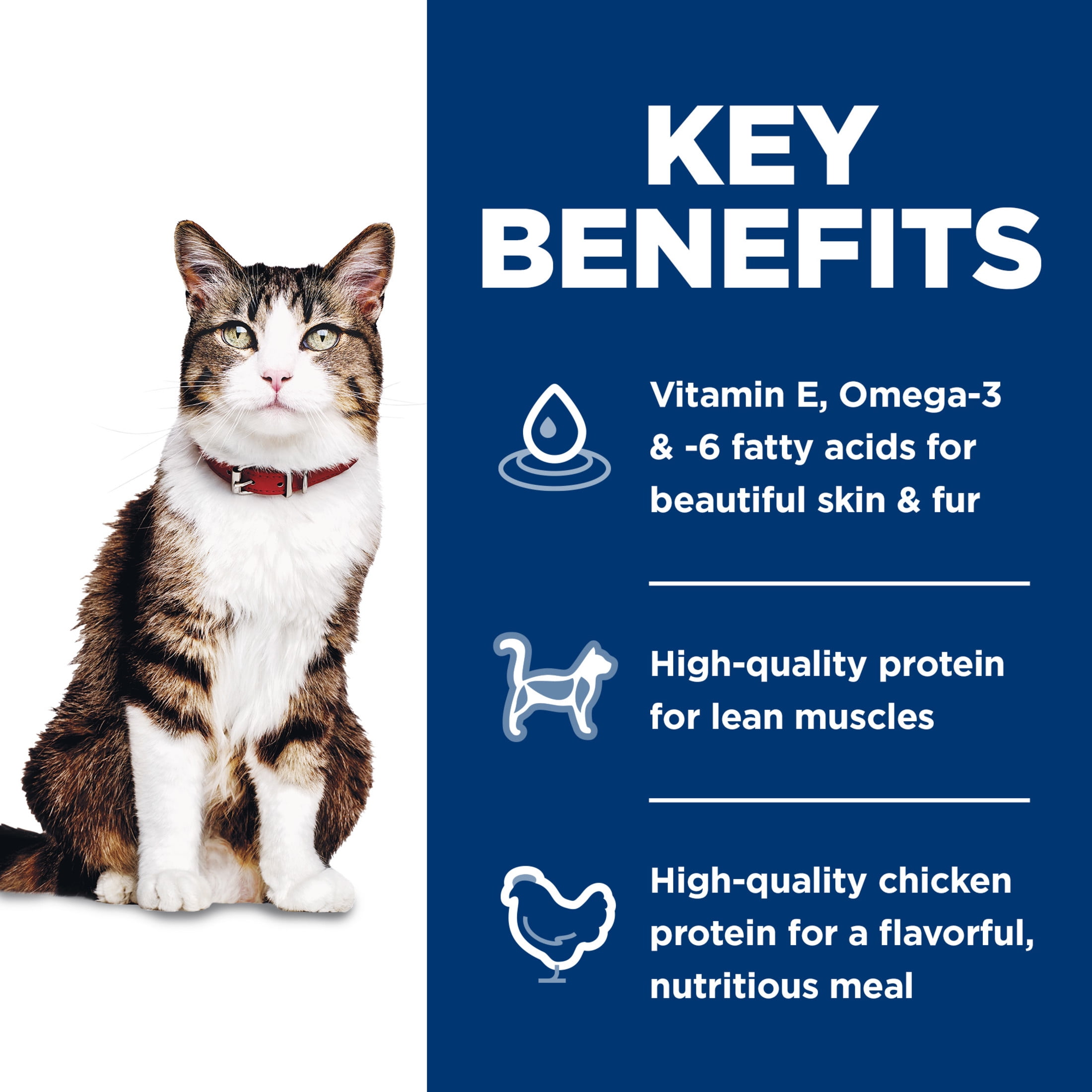 Hill's Science Diet Hairball Control Chicken Dry Cat Food, 7lb Bag