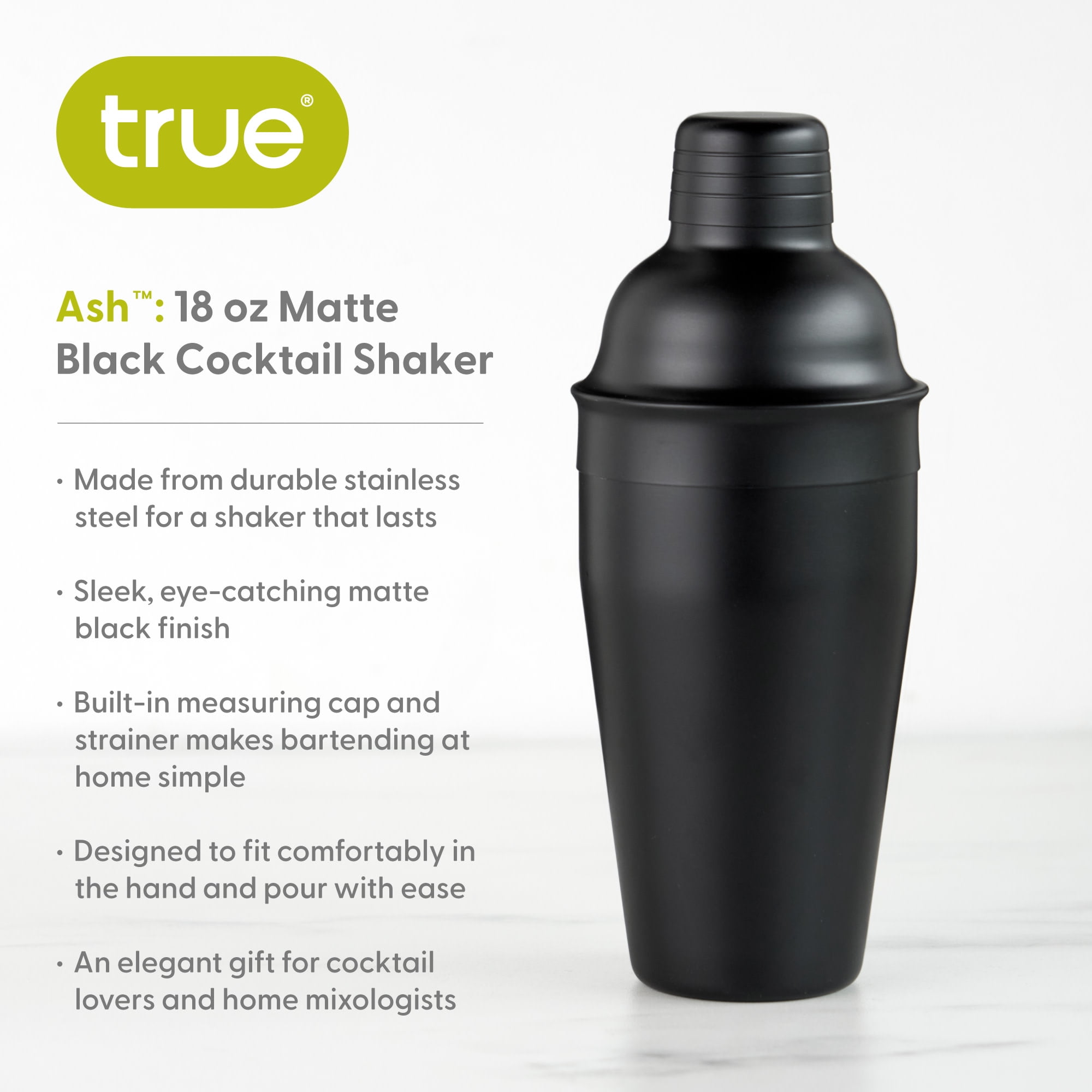 True Fabrications 18.5-Ounce Contour Cocktail Shaker