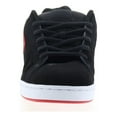 thumbnail image 3 of DC Men's Net Lace Up Skate Sneakers Black Leather 9 D, 3 of 8