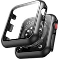 thumbnail image 3 of TAURI Paquete de 2 Estuches Rígidos Compatibles con Apple Watch Series 3/2/1 42mm Protector de Pantalla de Vidrio Templado 9H Incorporado Parachoques Delgado Cubierta Protectora Completa Sensible al T, 3 of 4